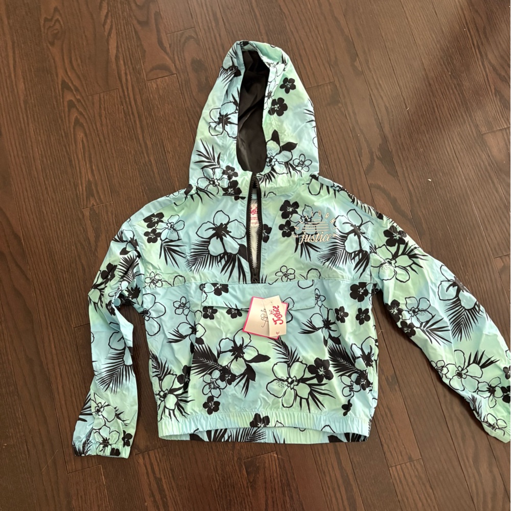 BNWT Justice - Blue and Black Windbreaker